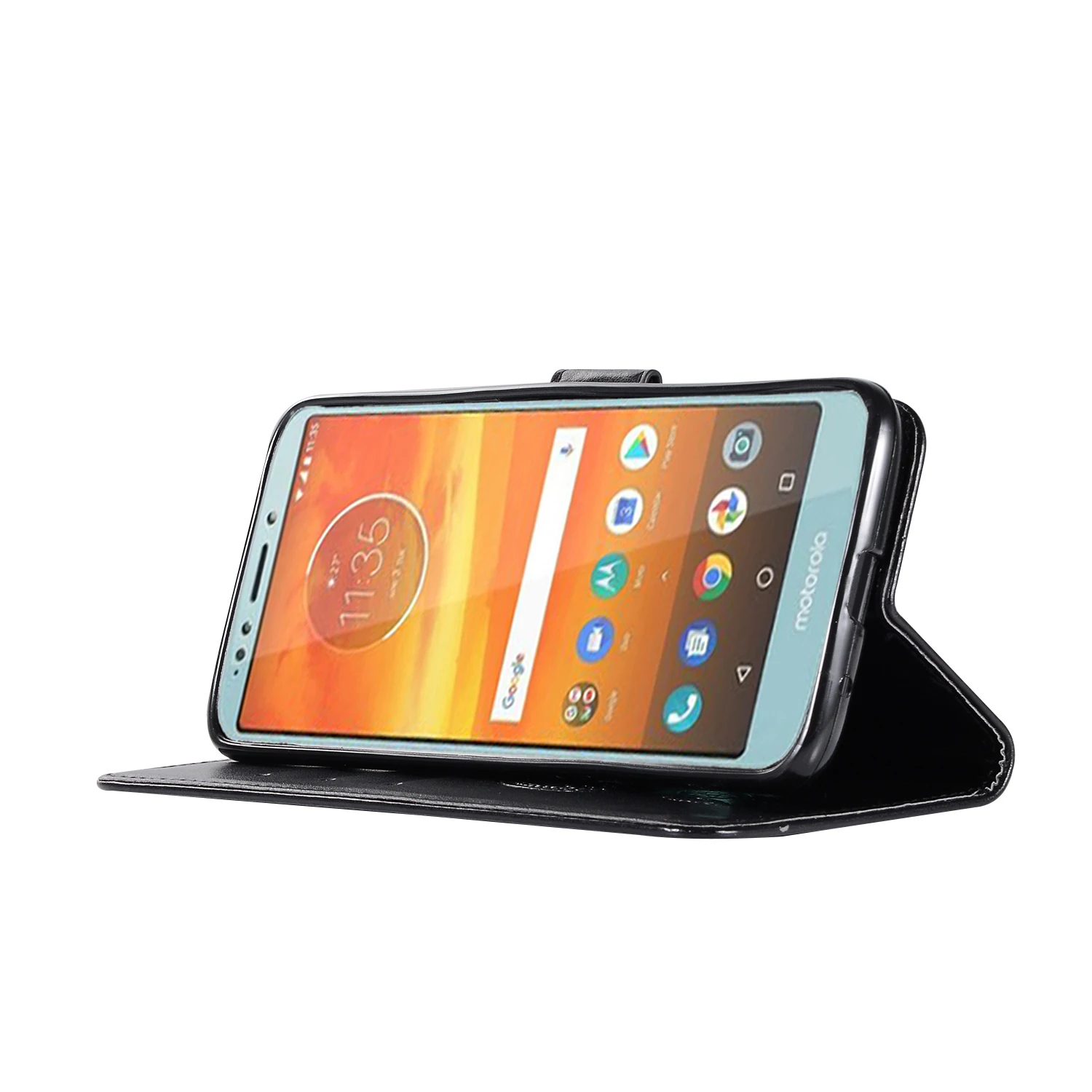 360 Магнитный кожаный чехол с откидной крышкой для Motorola Moto G7 E5 Plus кошелек