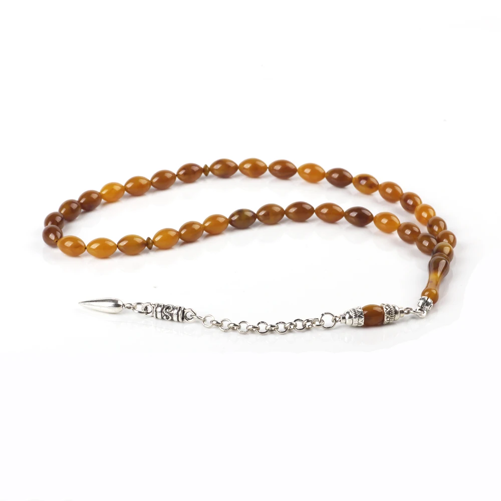 Tasbih магазин смолы коричневые Молитвенные Четки из бусин tesbih Мусульманский