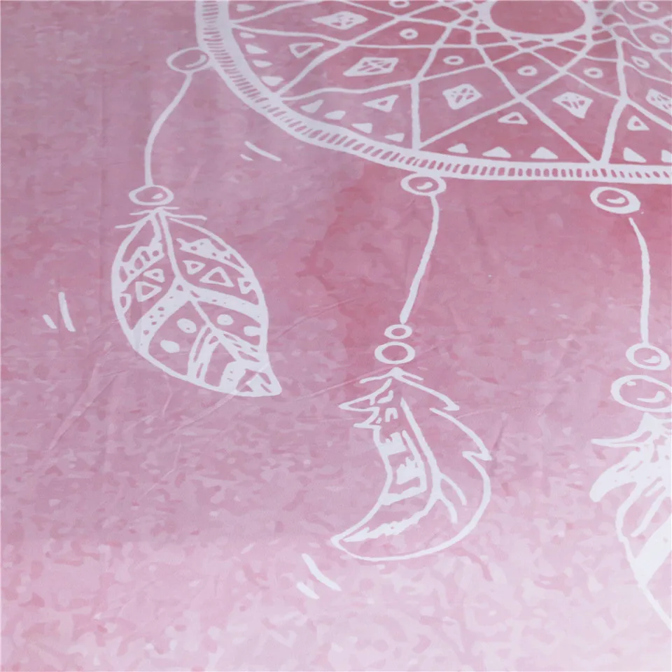 Постельное белье Outlet акварель Ловец снов простыни цельные фиолетовый синий розовый плоский лист мягкое постельное белье богемный гобелен sabanas