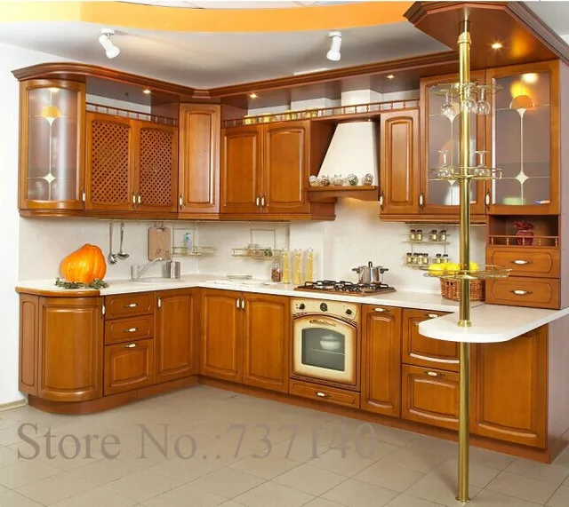 Madera sólida del Gabinete de cocina americana una solución integral