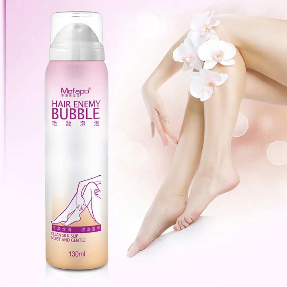 

Hot Fashion Hair Enemy Bubble Hair Removal Cream No Damage No Pain Anti Allergic Mousse Spray Foam Mousse Creams Depilatories