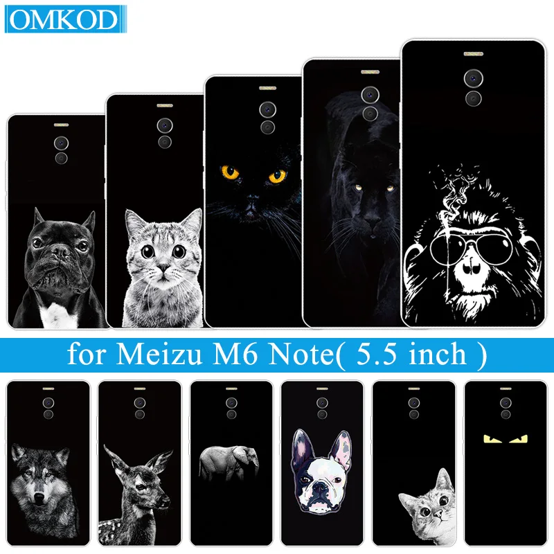 

For Meizu M6 Note/Blue Charm Note 6 Note6 Soft TPU Silicone Gloomy Phone Case 5.5 inch for Meizu M6 Note Luxury Clear Fundas