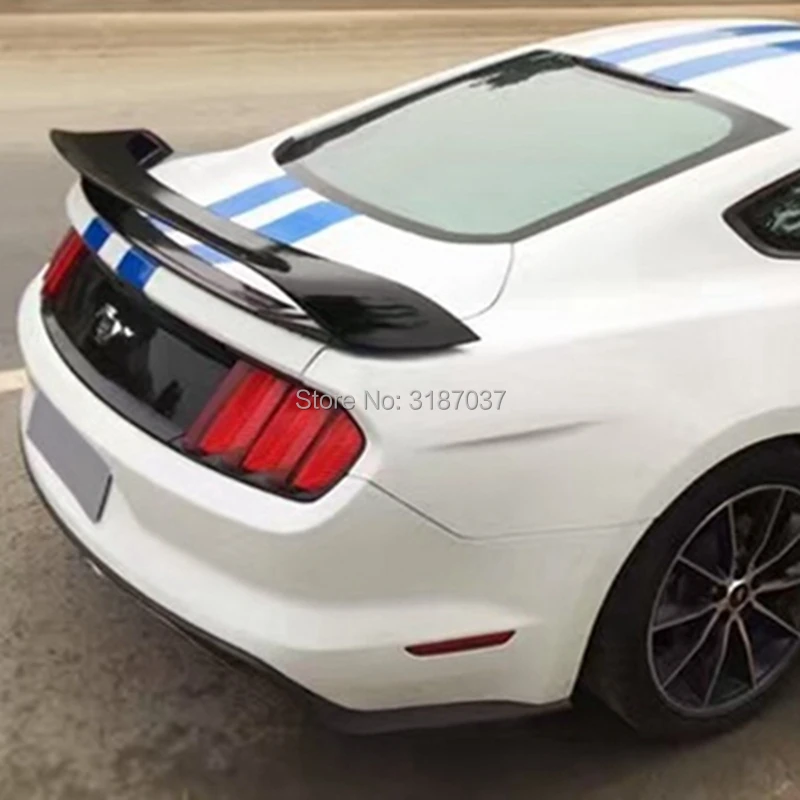 Для Ford Mustang Высокое качество ABS пластик задний спойлер на крыло, крышу багажник губы крышка багажника автомобиля стиль