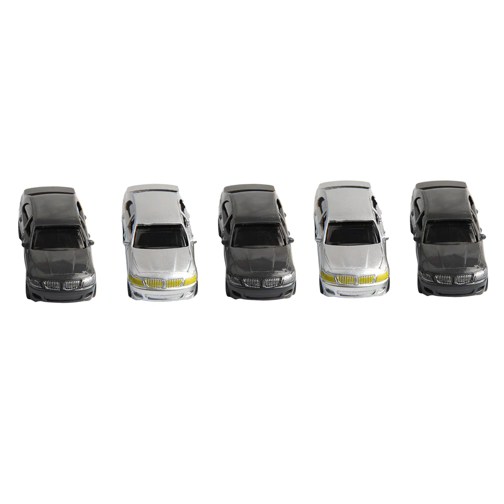 5Pcs 1:75 Scale Car Model Vehicles DIY Sand Table Building Model Materials Scene for Diorama Wargames