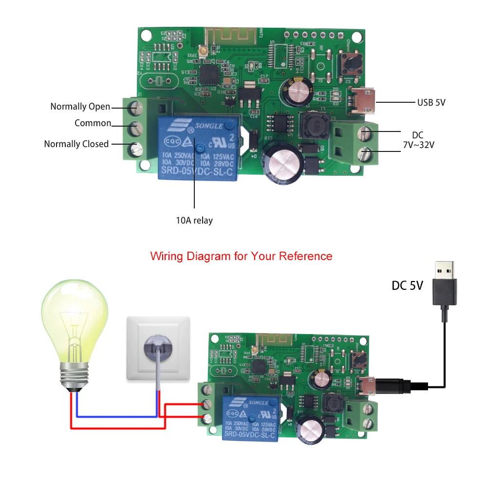 EWeLink DC5V 12V 24V 32V Wifi переключатель беспроводной релейный модуль модули для