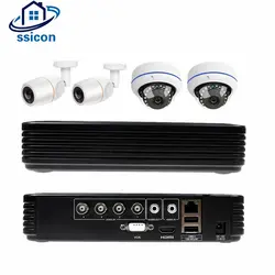 Ssicon 4ch 1080 P AHD DVR CCTV Системы 2mp 1.7 мм объектив 180 градусов Рыбий глаз Камера 1200tvl охранных Товары теле- и видеонаблюдения комплект