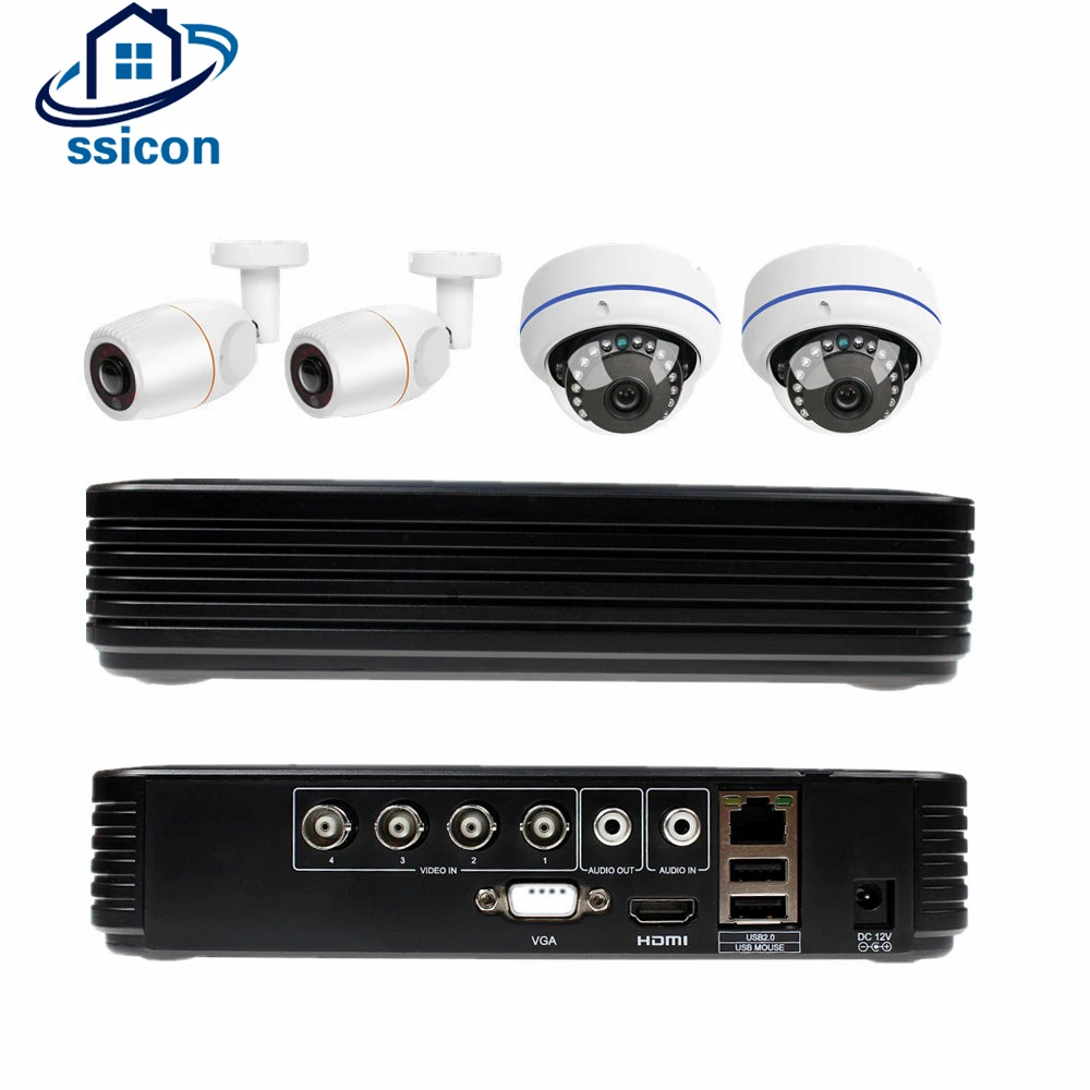 

Home Security Cameras System Video Surveillance Kit CCTV 4CH 10800P 4PCS Outdoor AHD Security Camera System