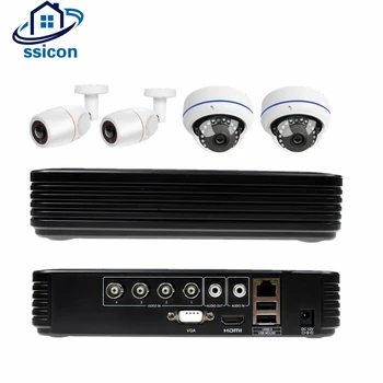 

SSICON 4CH 1080P AHD DVR CCTV System 2MP 1.7mm Lens 180 Degree Fisheye Camera 1200TVL Home Security Video Surveillance Kit