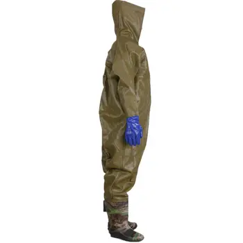 High-Jump Camouflage Shoes Fishing Waders 0.85mm PVC Waterproof Fishing Hunting Overalls Beef Tendon Sole Hunting Fish Clothing