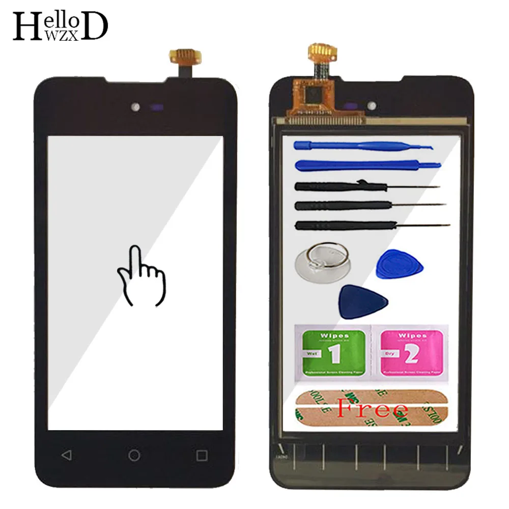 HelloWZXD 4.0'' Touch Glass For Wiko Sunset 2 Touch Screen Glass Digitizer Panel Touchscreen