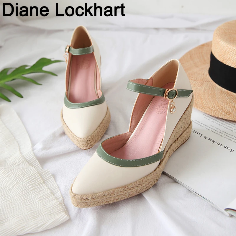 Women/'s Fashion Ankle Strap Buckle Platform Espadrille Sandal Shoes