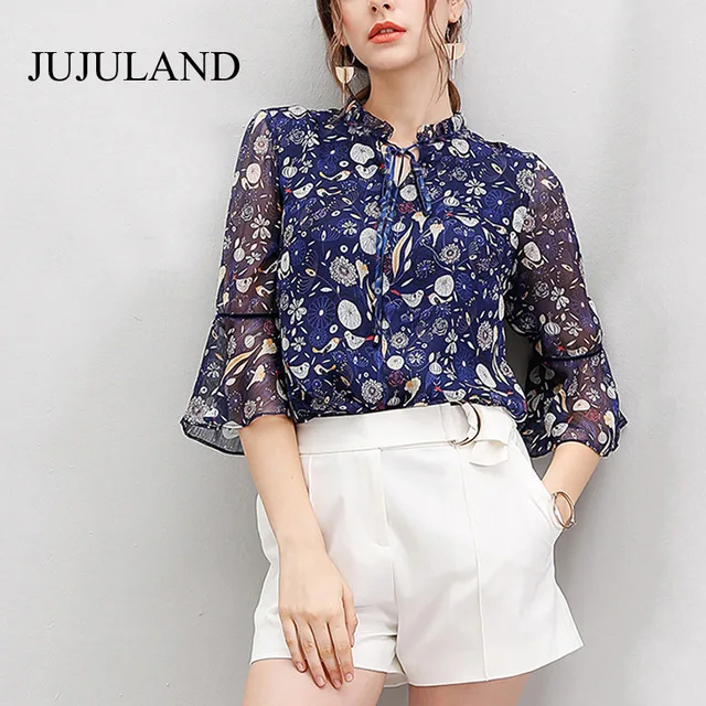 2018-Summer-Retro-Floral-Sexy-Top-Half-Sleeve-Flare-Floral-Chiffon-Women-s-Shirt-Casual-Female.jpg_640x640