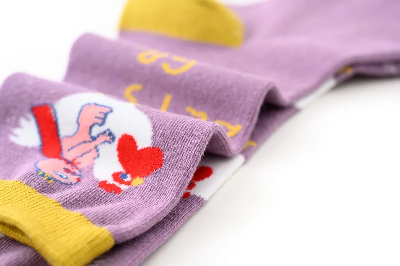 7 пара/лот женские носки мультфильм животных печатные носки Забавные милые длинные носки Harajuku Happy уличная Экипаж Носки Marvel подарки
