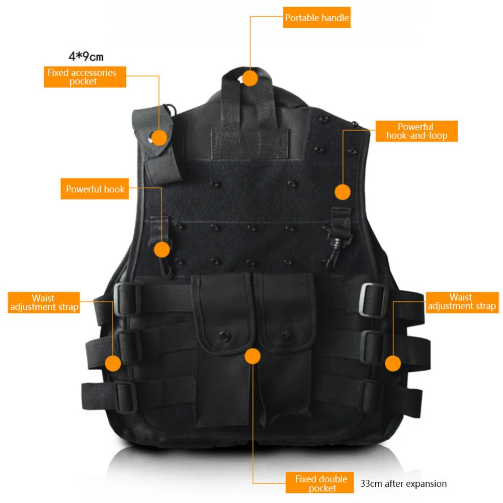 Outdoor Horse Riding Vest Security Guard Children Kids Black Tactical Vest Jacket Waistcoat Tool Holder Toy Clip Darts Outdoor Horse Riding Vest Security Guard Children Kids Black Tactical Vest Jacket Waistcoat Tool Holder Toy Clip Darts