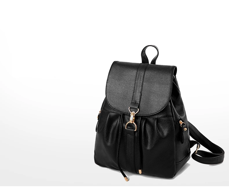 Petrichor в английском стиле, черный рюкзак, женский рюкзак из искусственной кожи, женская сумка на плечо, школьный замок для сумки, Противоугонный женский кошелек