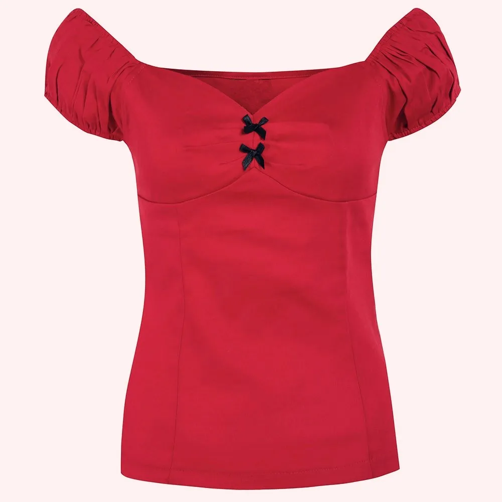 35-4 цвета летние женские винтажные 50s с бантом возлюбленный вырез с открытыми плечами рокабилли pinup Топ облегающие футболки футболка размера плюс