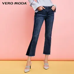 Vero Moda 2019 Весна Новый Обрезанные frayaed подол дизайн шить джинсы | 318149535