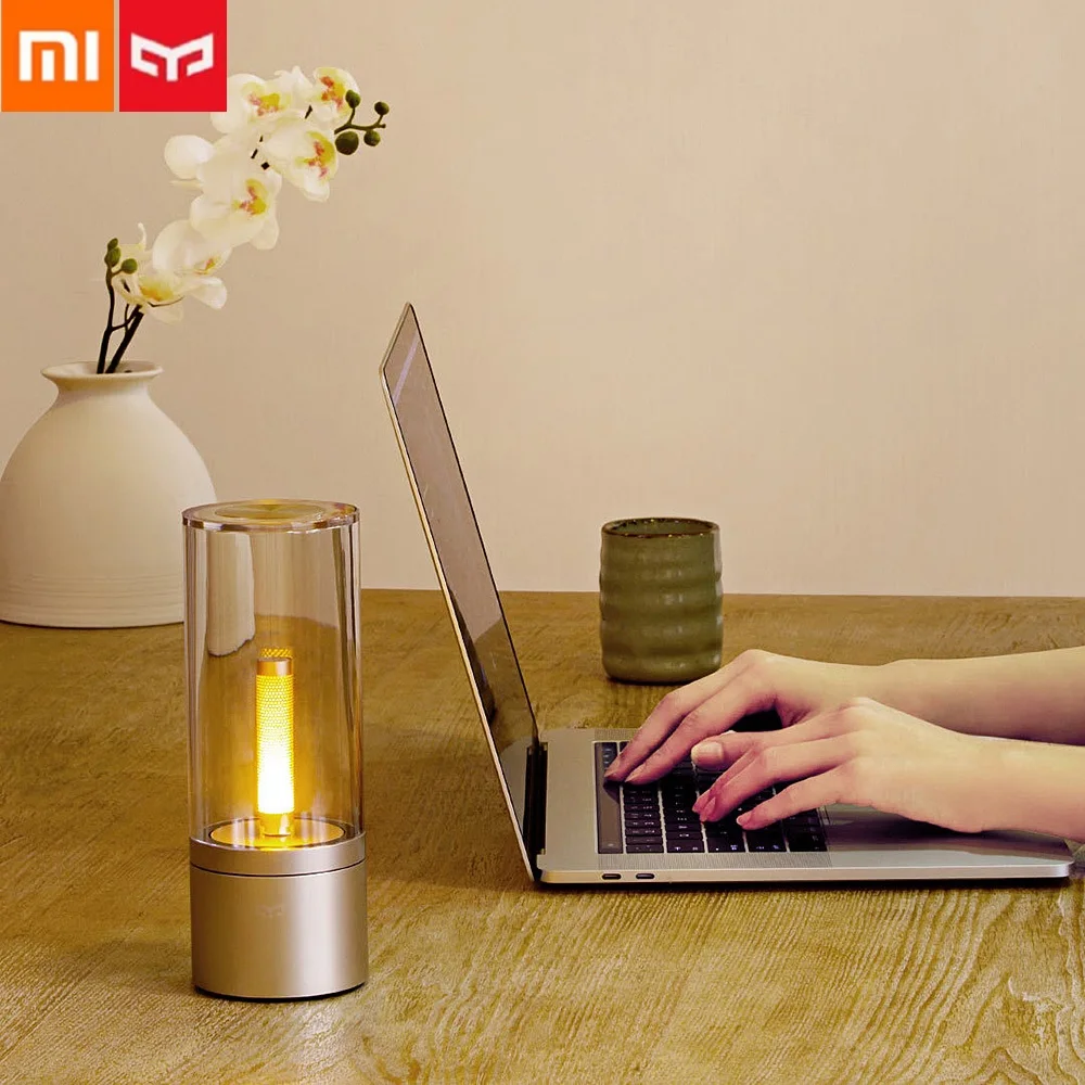 Xiaomi Mijia Yeelight дистанционное управление умное приложение умная свеча 6 Вт Светодиодная Беспроводная Bluetooth ночник прикроватная настольная лампа