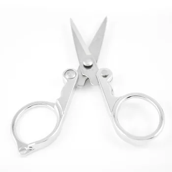

3 pcs lot stainless steel folding scissor mini foldable pocket scissors