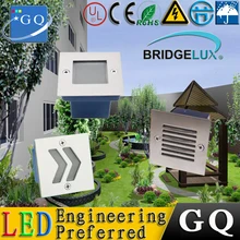 10 шт./партия 70*70 мм колода свет 1*3 Вт светодиодная лампочка для подножки водонепроницаемый наружный настенный светильник низкая мощность smd led/высокая мощность 110-120lm/w