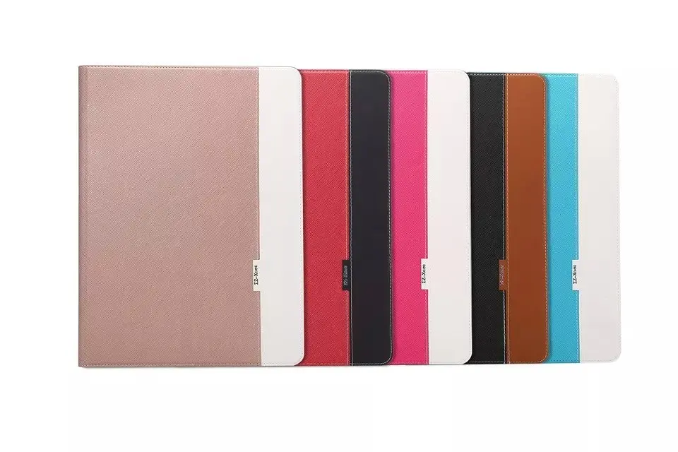 

For iPad Pro 12.9inch Case Luxury Leather cross pattern Drawing Smart Cover Stand Holder Card Slot Handbag For iPad Pro