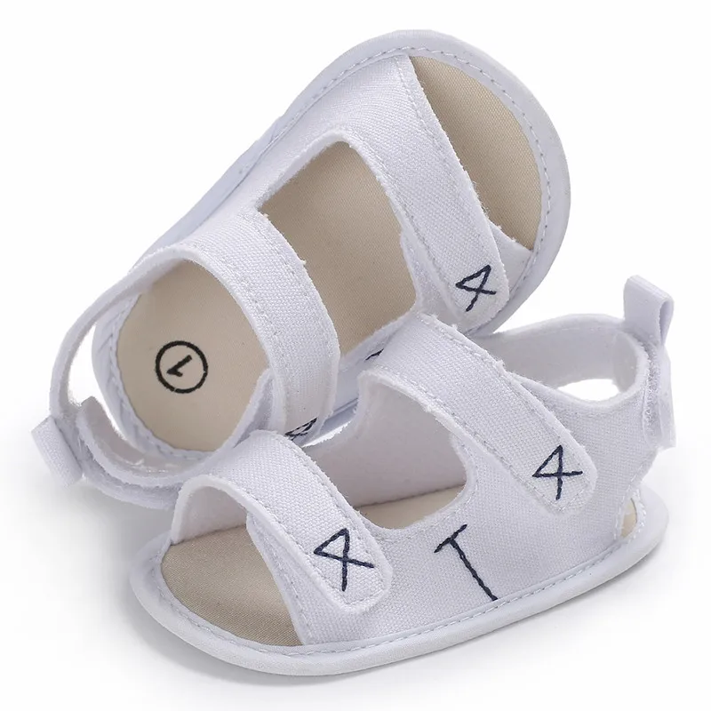 Newborn Baby Boys Sandals Summer Toddler Infants Boys Canvas Shoes Soft
