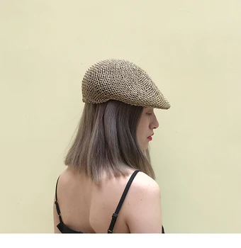 

summer handmade natural Beggarticks painter leisure Berets cap men women hat wholesale