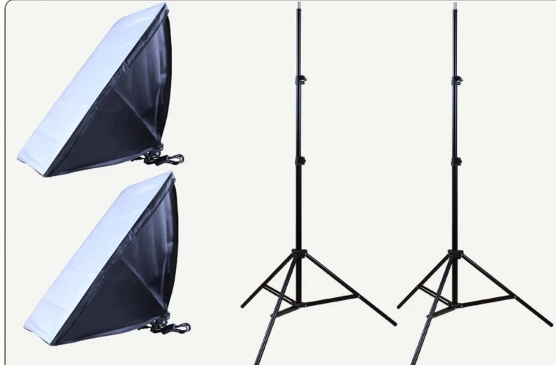 Hot Sell Photo Studio Set 2 X Lighting Stand +2 X Soft Box Photo Studio Kit Photography Studio Portrait Product декор adex studio relieve ponciana timberline 2 5x19 8