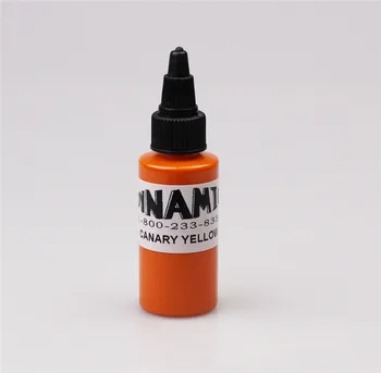 

5pcs CANARY YELLOW color tattoo ink 30ml 1OZ body painting paint permanent makeup supply