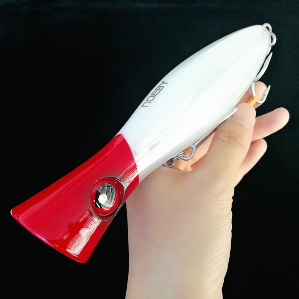 

Noeby New Arrival 1 pc 16cm/78g 20cm/154g Popper Fishing Lures 3d Eyes Bait Crankbait Wobblers fishing Tackle Isca Popper bait