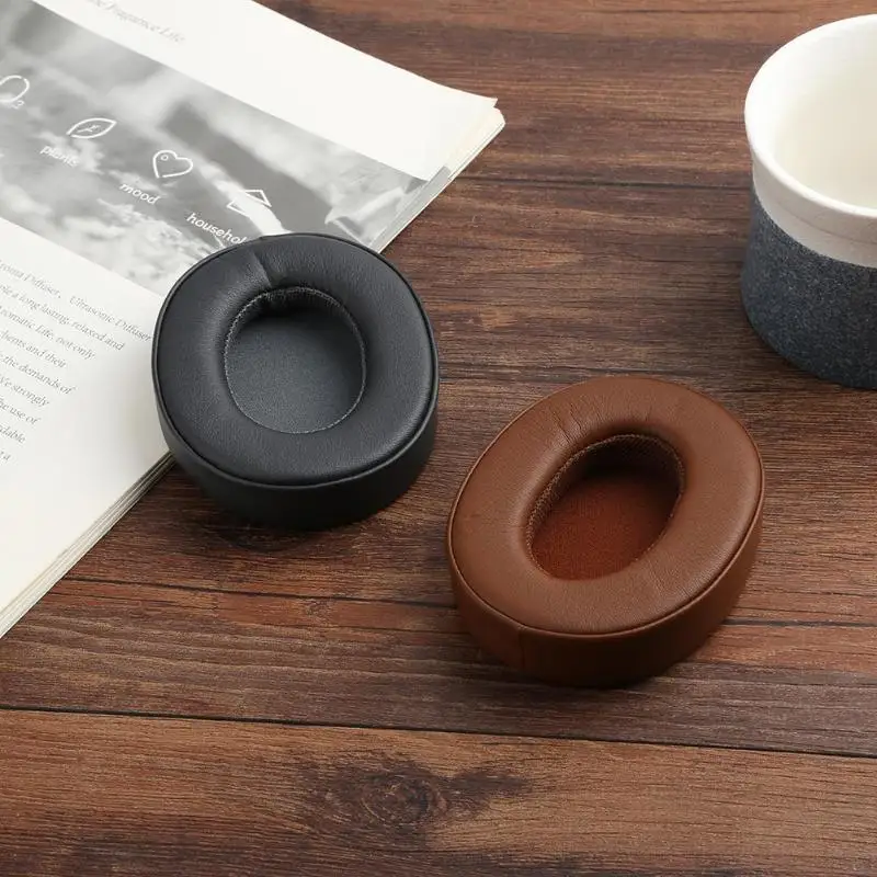 ALLOYSEED 2Pcs Soft Leather Replacement Ear Pads Earmuff Cushion Cover For Beats Executive Headphone Accessories Headset Earpad
