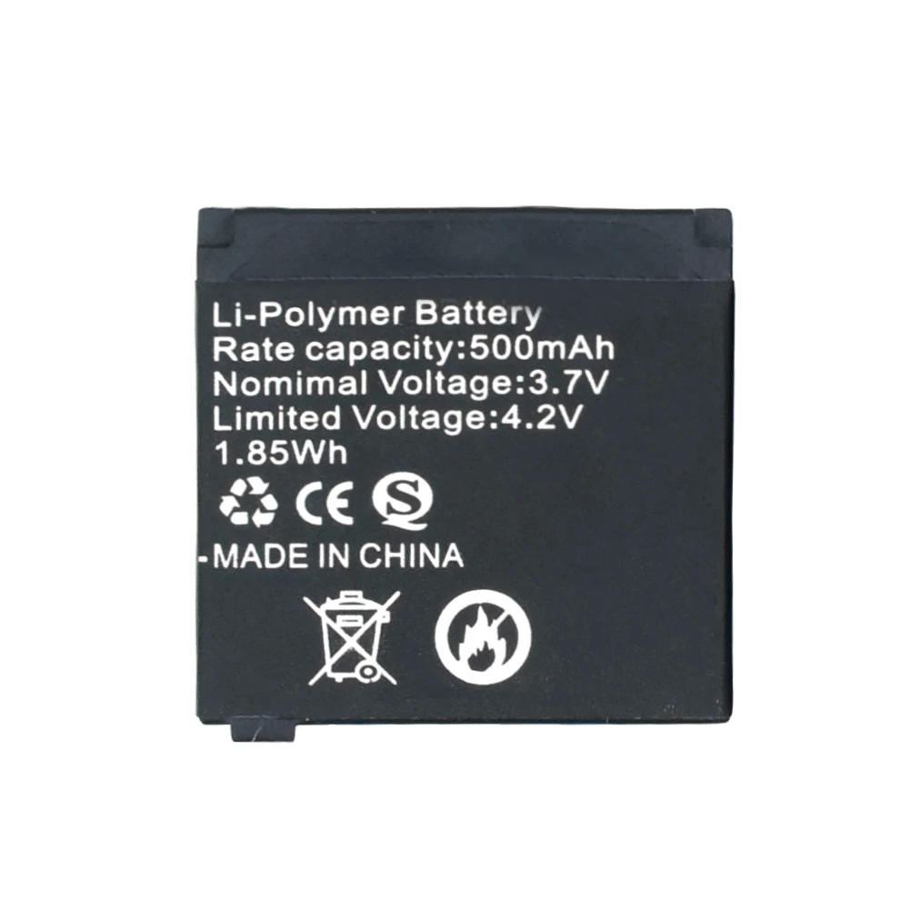 1/2/4 шт. Одежда высшего качества для смарт-часов Батарея Q18 3,7 V 500 мА/ч, литий Перезаряжаемые Батарея для смарт-часов Q 18