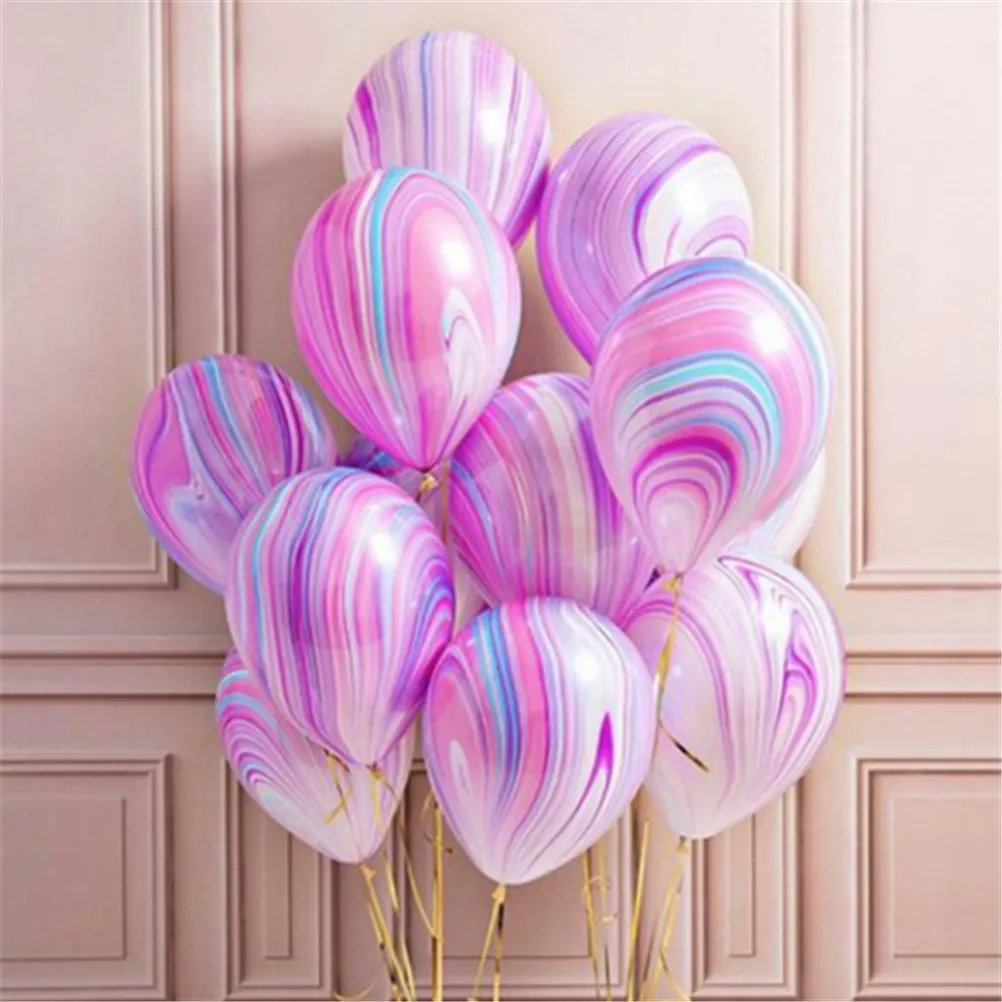 

10PCS/Lot Rainbow Printed Latex Balloons Inflatable Air Balls Wedding Decoration Birthday Party Balloon Supplies 12inch