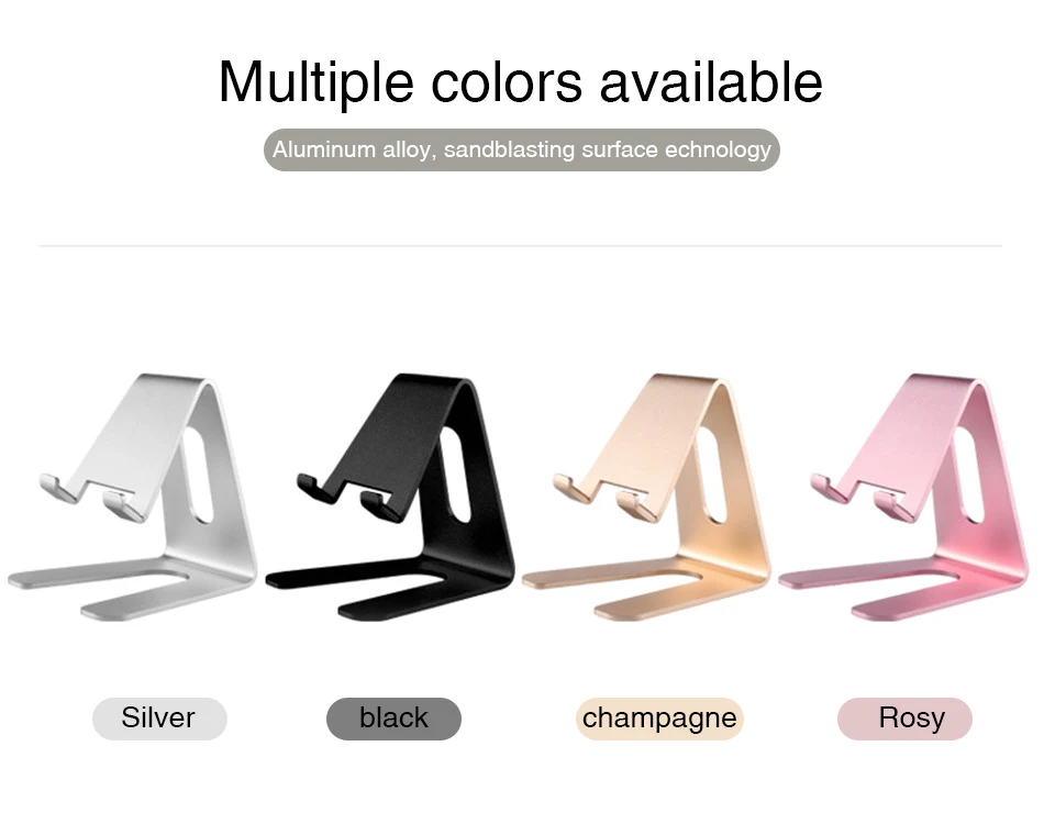 Universal Metal Mobile Phone Stands Holders For iPhone X 7 8 Plus For Samsung S9 Plus For Huawei p20 For Xiaomi Holders Stand  (2)