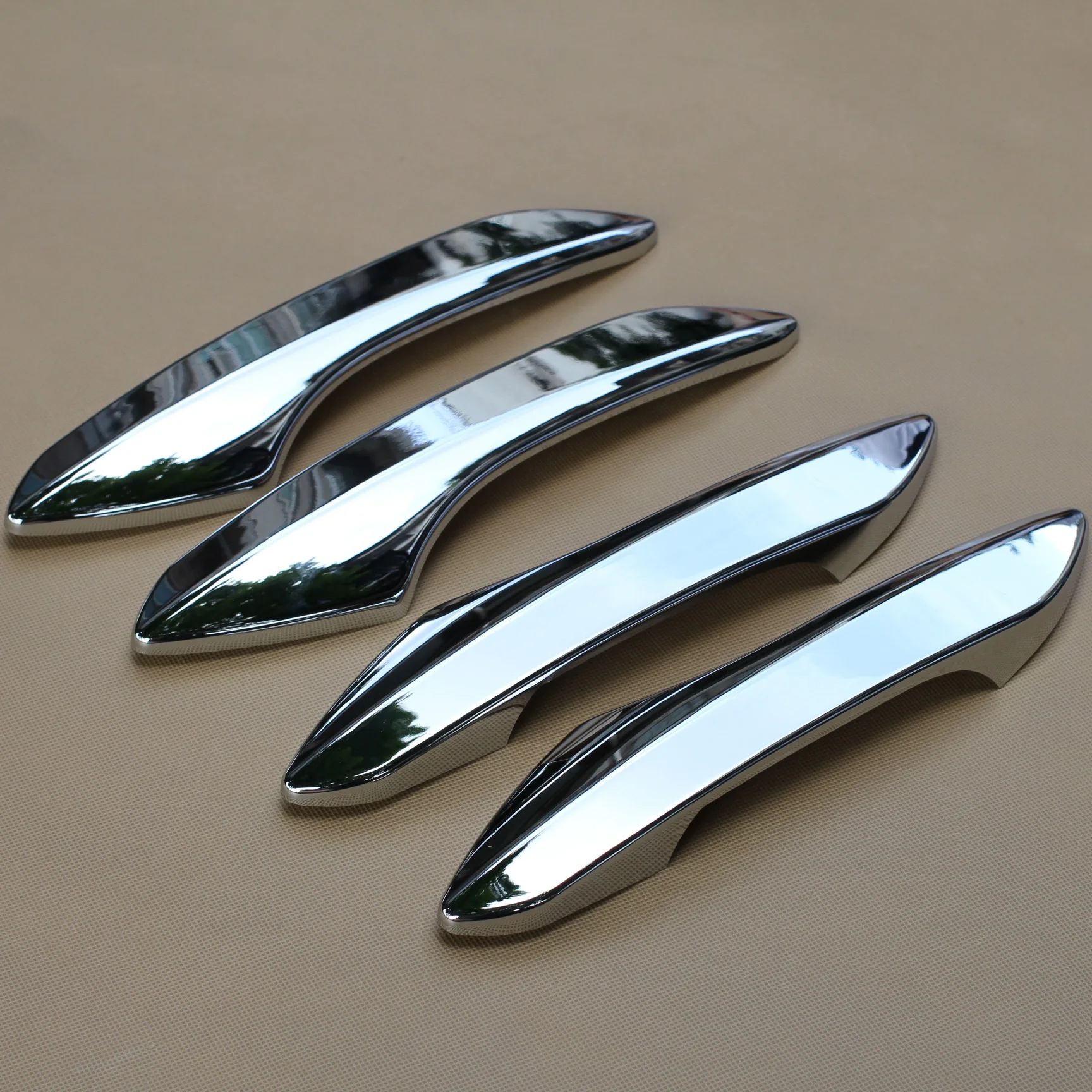 

(Set Of 4 ) Triple Chrome Door Handle Cover For Lexus RX350 RX450h NX200 NX300 Accessories Trim