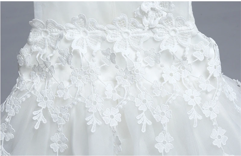 Princess Baby Girl Dress Toddler Cute Flower First Birthday Newborn Party Wedding Dresses Hat Sets Solid Infant Christening Gown (10)