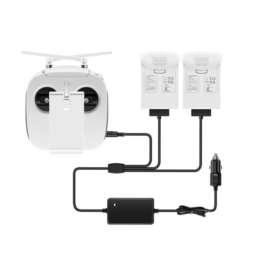 

3in1 115W Car Charger for DJI Phantom 4 4Pro Pro+4 Advanced Intelligent Battery & Remote Controller Car Charger Full Protection