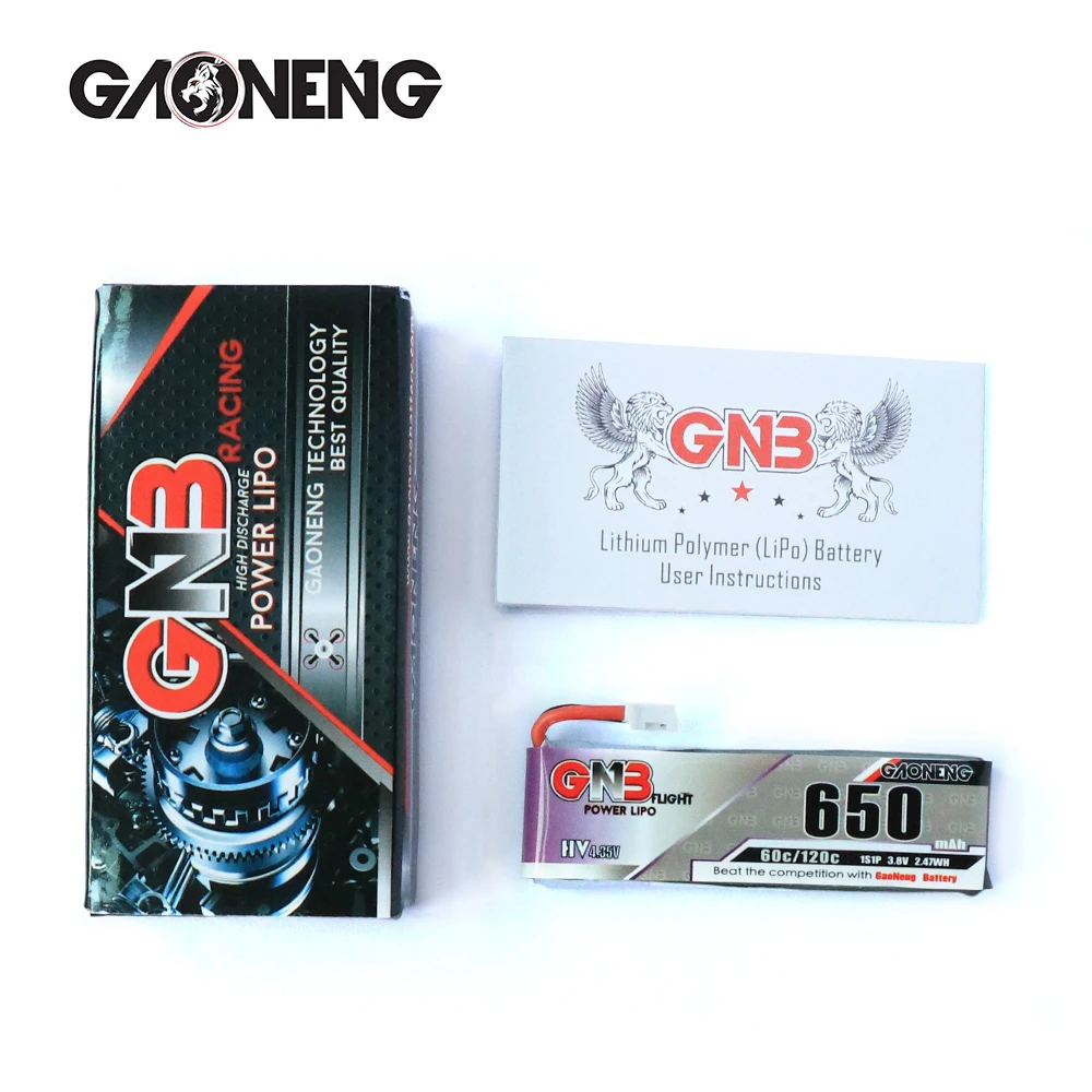 5 шт. Gaoneng 650mAh 3,8 V 60C HV Lipo батарея PH2.0 разъем для Emax Tinyhawk Happymodel Snapper7 E010 M80S Tiny7 Beta85 Радиоуправляемый Дрон