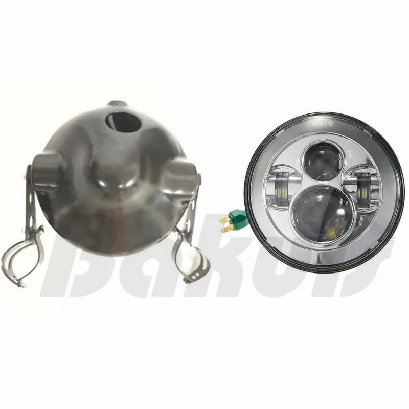 Мото Аксессуары для велосипеда LED Круглый 7 &quotмотоциклетные фары корпус ведро