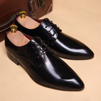 

2020 New glossy dress bespoke luxury brand retro italian comfort topsiders footwear flats braided leather oxford shoes for men