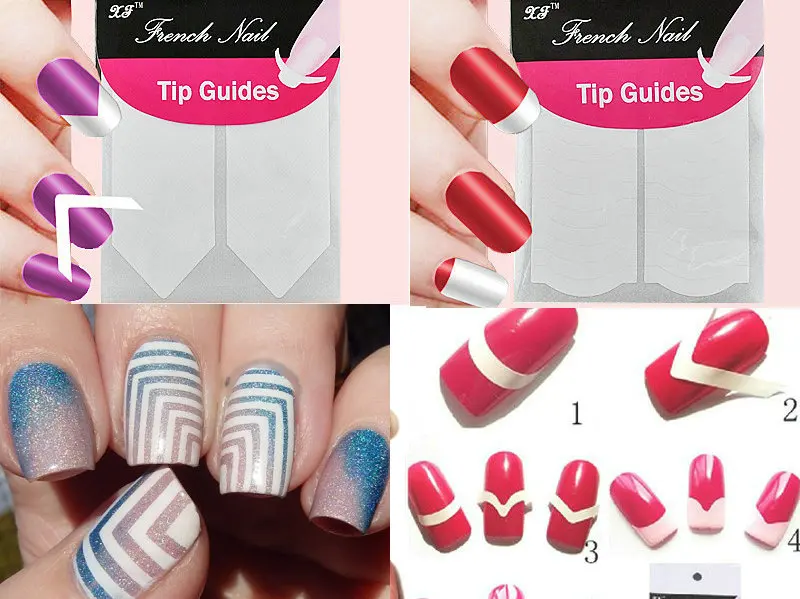 1pc font b Nails b font Sticker font b Nail b font Art Decals French Manicure