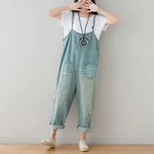 Комбинезоны размера плюс, женский комбинезон s, хлопок, весна-осень, джинсы для женщин, комбинезоны для женщин, корейская мода, Combinaison Femme