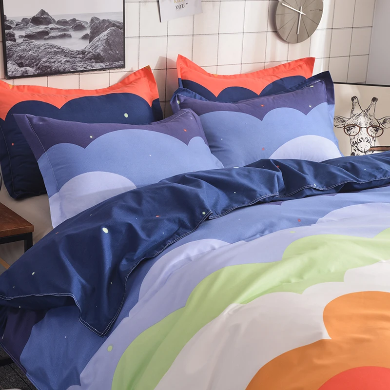 Modern Printed Bedding Set 3pcs2pcs Duvet Cover Pillowcase Pillow Sham Home Textile Adult King Queen Size No Sheet No Fillers (14)