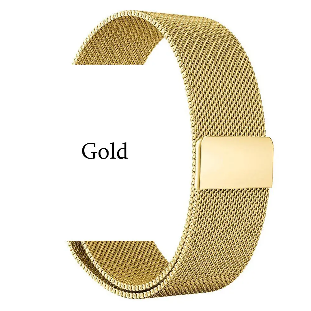 TORQUILA Миланский ремешок для наручных часов Apple Watch Series 4/3/2/1 38 мм/40 мм Нержавеющая сталь магнитный металлический ремешок для наручных часов iWatch, 42 мм/44 мм - Цвет ремешка: Gold