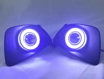 

COB angel eye (5 colors) + halogen fog lamp + projector lens + fog lamp cover for mazda 2 hatchback, 2pcs