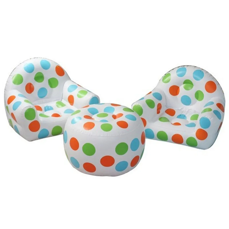1set Kids Inflatable Chair Lounger Sofa Chairs outdoor Pouf Puff Seat Living Room Furniture Seat Chair with Inflator Pump