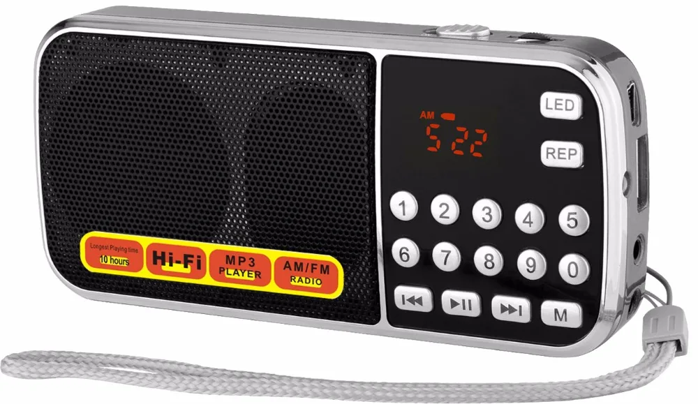 Портативный карманный мини радиоприемник AM FM с функцией автоматического
