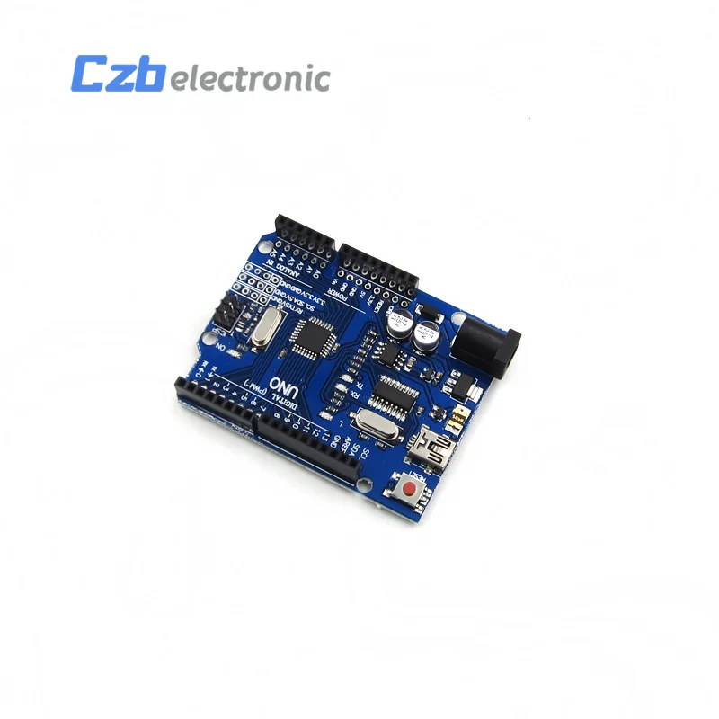 HX06E007DXOne set New UNO R3 CH340G MEGA328P For Arduino UNO R3 ATMEGA328P AU Compatible CH340 Replace Atmega16U2 With Mini USB With LOGO (4)