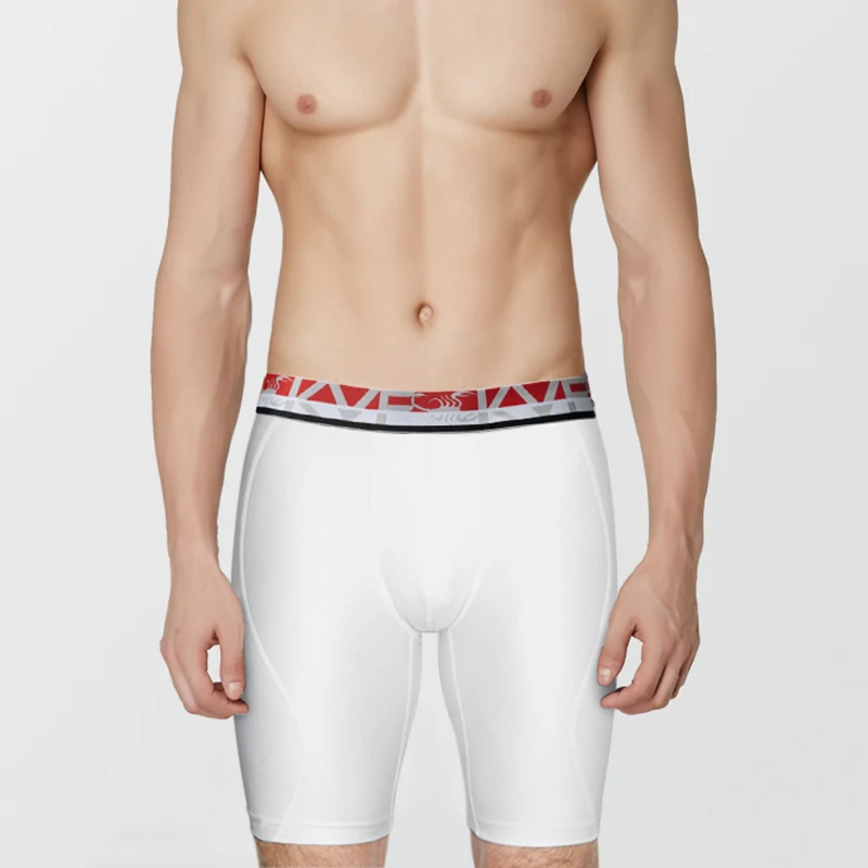 Kalvonfu Man Long Boxer Shorts Trunks Underwear Casual Male Underpants