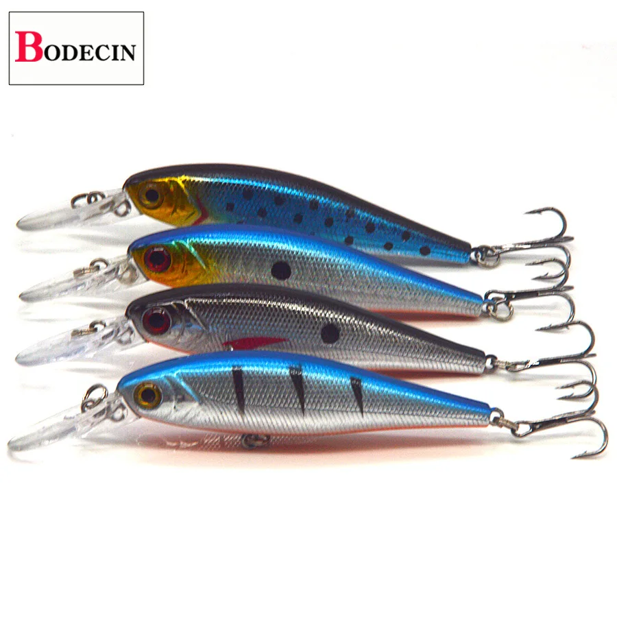 4PCS Minnow Sea Hard Artificial Lures Jerkbait Peche Wobblers For Fishing Bait With Hooks Lot Pike Trolling Swimbaits Fake Baits (7)
